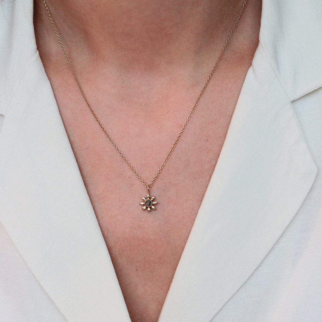 Natalie Perry Jewellery, Diamond Flower Necklace