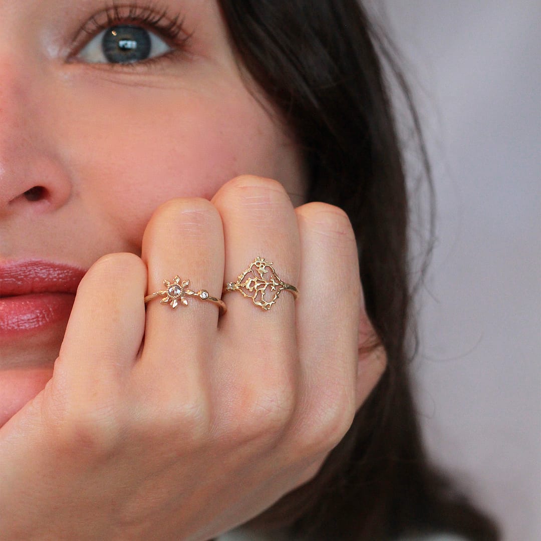 Natalie Perry Jewellery gold rings