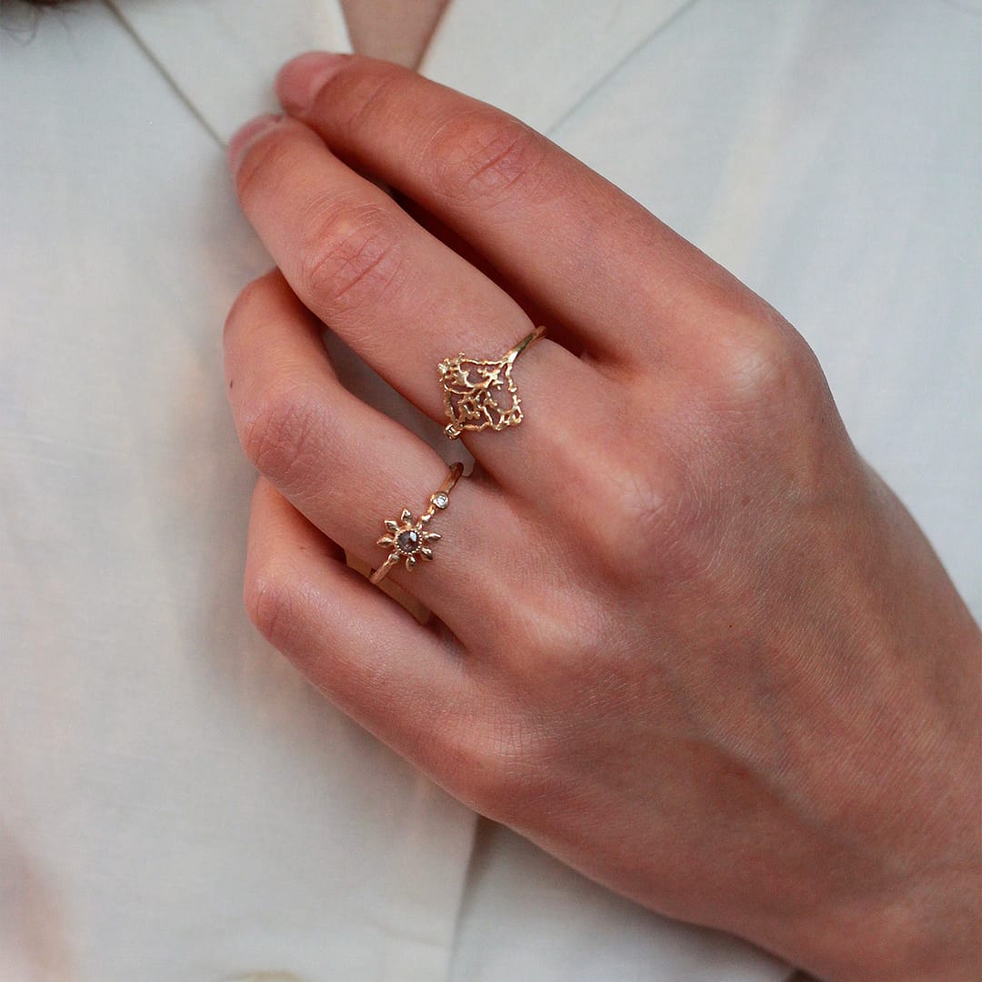 Natalie Perry Jewellery gold rings