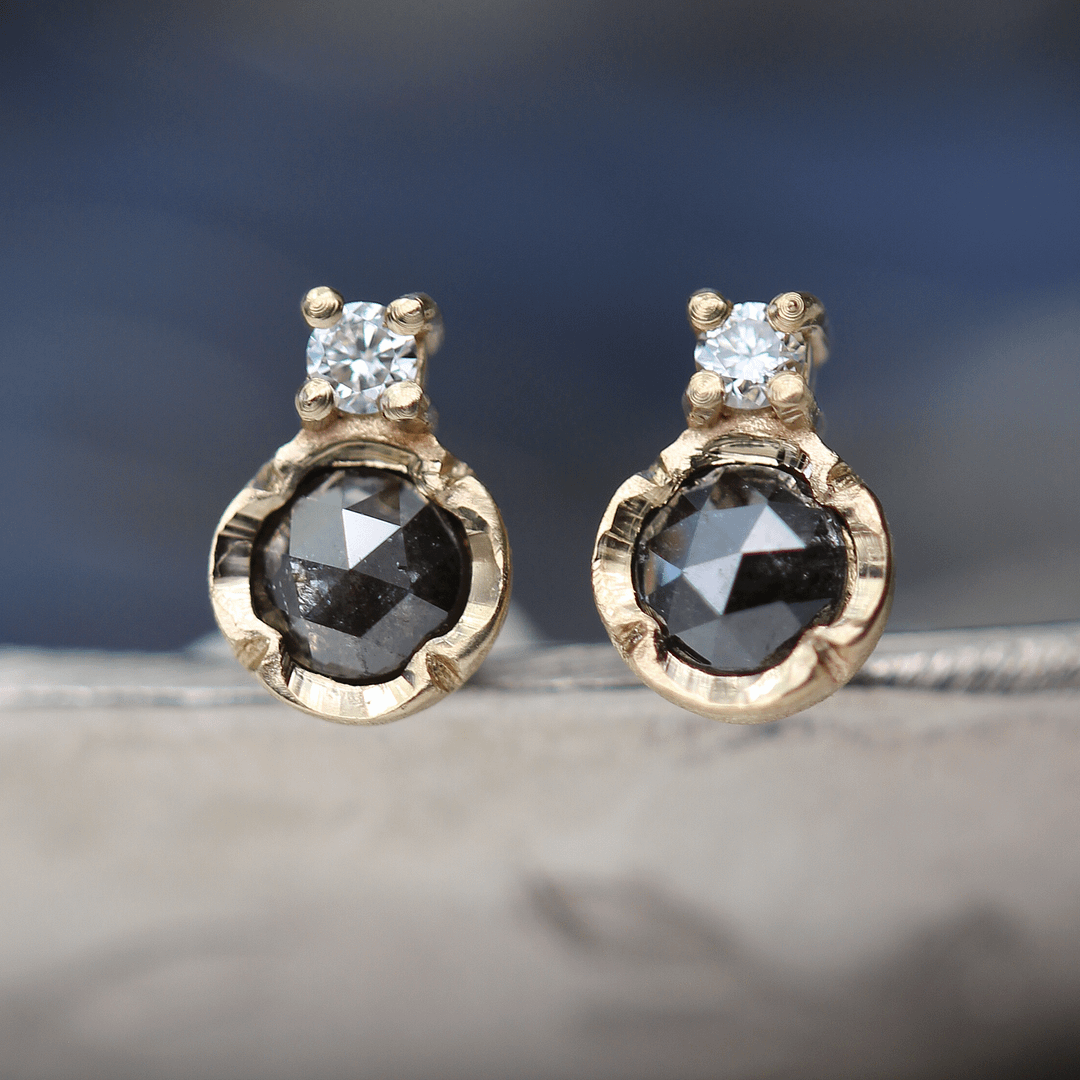 Natalie Perry Jewellery, Flower Set Diamond Earrings
