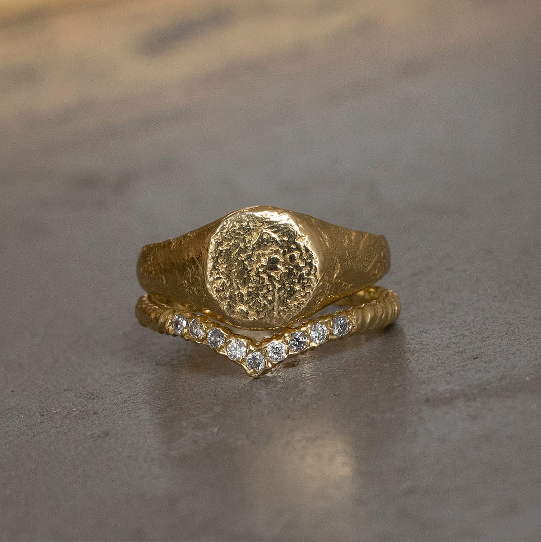Natalie Perry Jewellery, Medium Organic Signet Ring