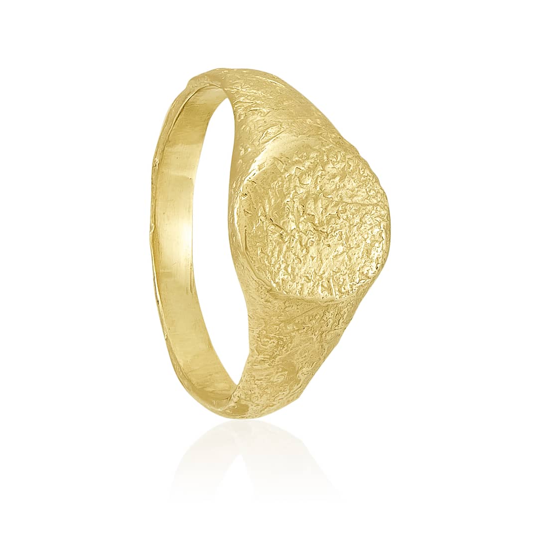 Natalie Perry Jewellery, Small Organic Unisex Signet Ring
