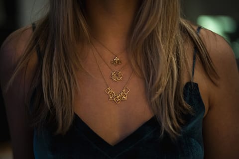 Natalie Perry Jewellery filigree necklaces