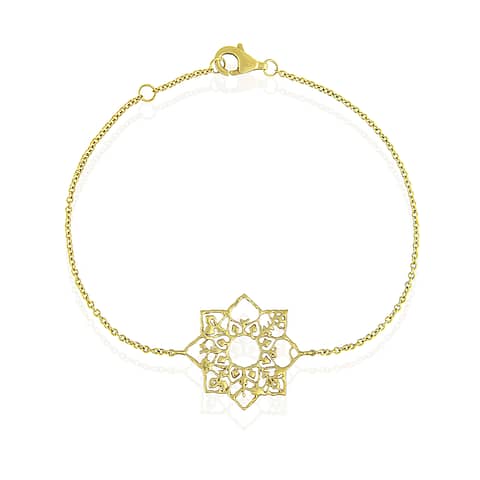 Natalie Perry Jewellery, Mandala Bracelet in Fairtrade Gold