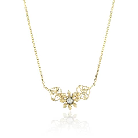Natalie Perry, Triple Petal Necklace in Fairtrade Gold