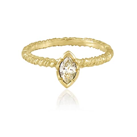 Natalie Perry Jewellery, Marquise Diamond Solitaire Ring