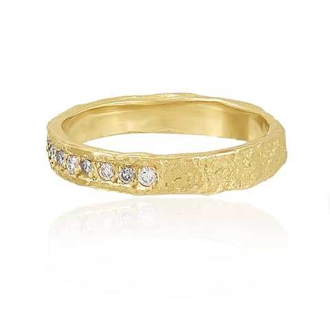 Natalie Perry Jewellery, 3.5mm Diamond Impressions Ring