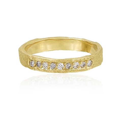 Natalie Perry Jewellery, 3.5mm Impressions Diamond Wedding Ring