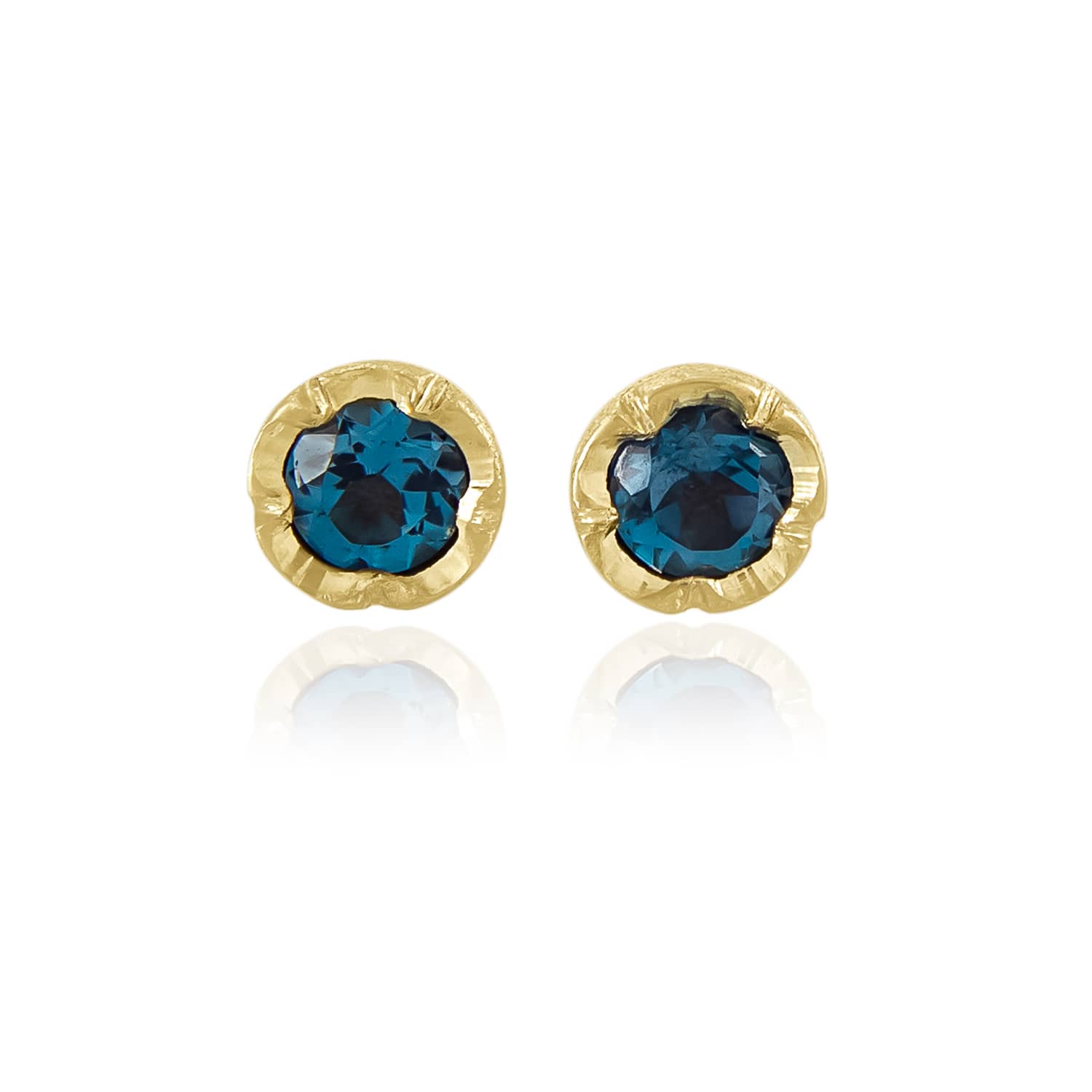 Natalie Perry Jewellery, Flower Set Topaz Earrings
