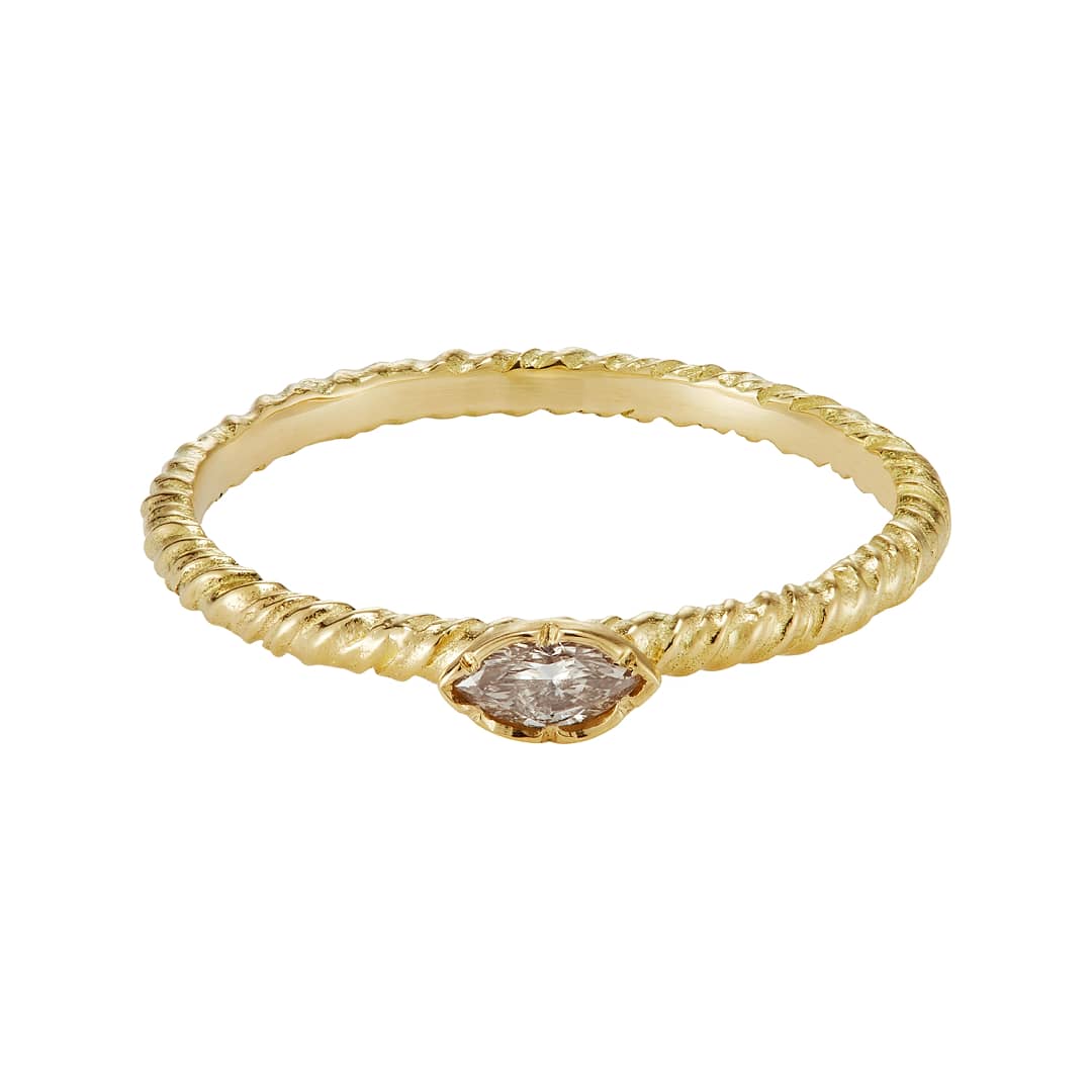 Natalie Perry Jewellery, Marquise Diamond Stacking Ring