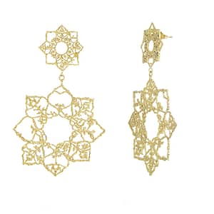 Natalie Perry Jewellery, Two Blooms Mandala Earrings
