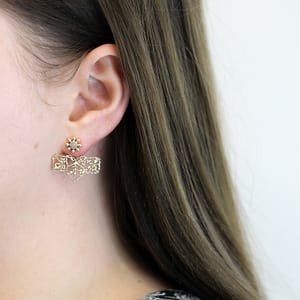 Natalie Perry Diamond Flower Earrings Jackets