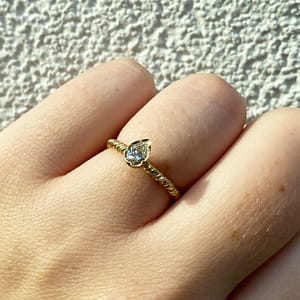 Natalie Perry Jewellery Pear Diamond Engagement Ring
