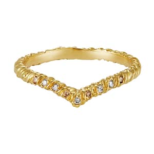 Natalie Perry Jewellery, Diamond Wishbone Ring