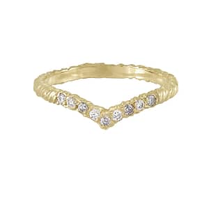 Natalie Perry Jewellery, Diamond Wishbone Wedding Ring, 9ct