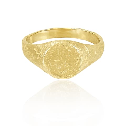 Natalie Perry Jewellery, Small Organic Unisex Signet Ring